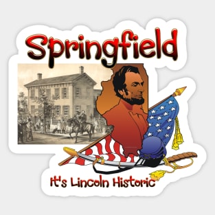 Springfield Lincoln History Sticker